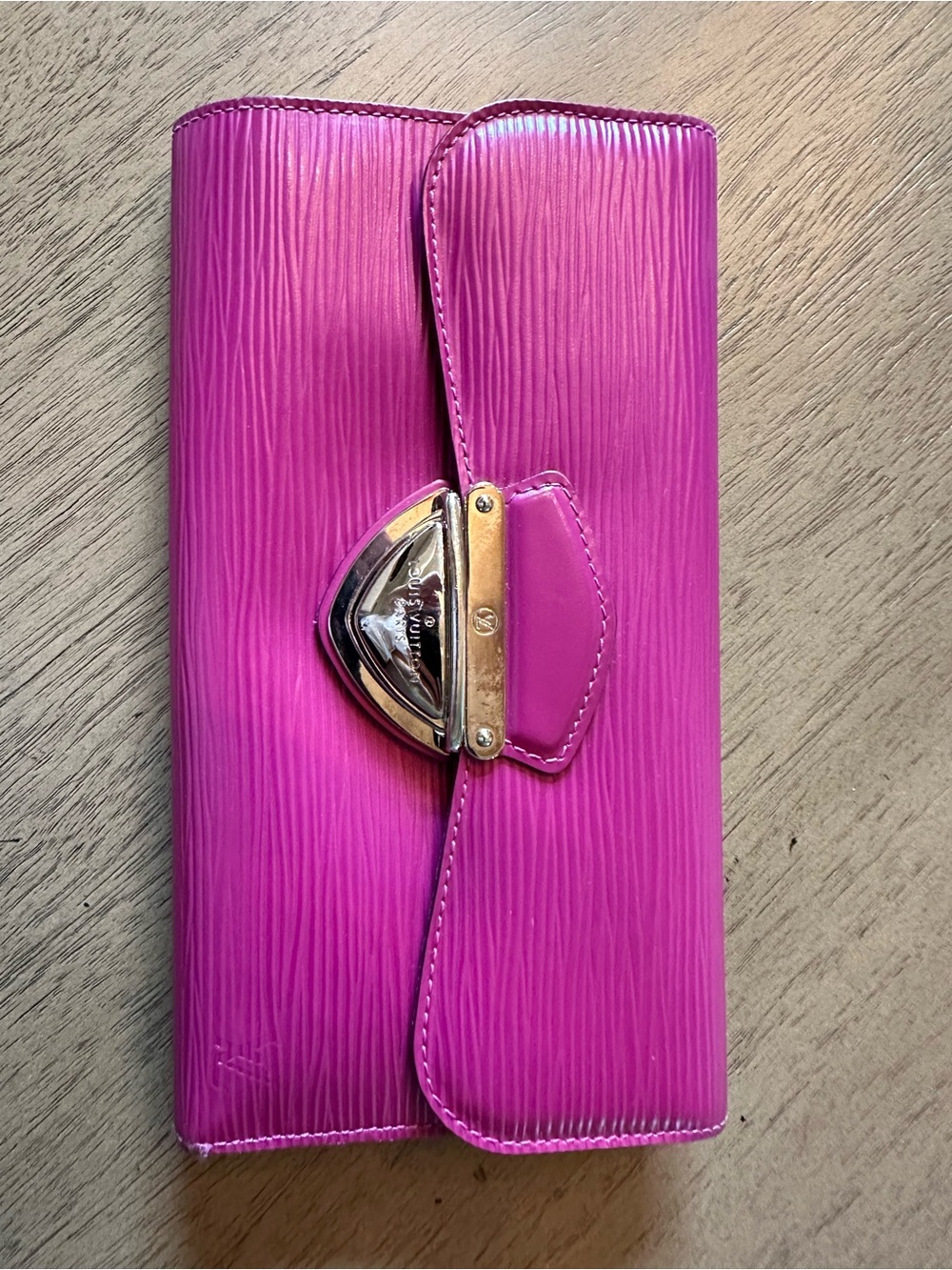 Louis Vuitton RARE COLOR EPI Fuchsia Pink Wallet!